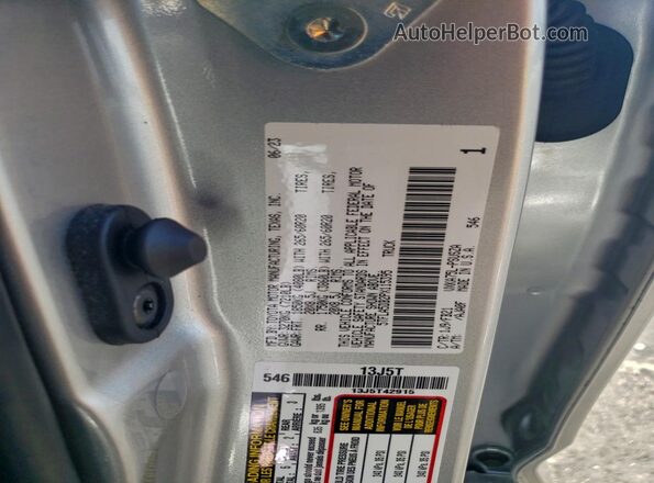 5TFLA5DB2PX115395 2023 TOYOTA TUNDRA Silver 
