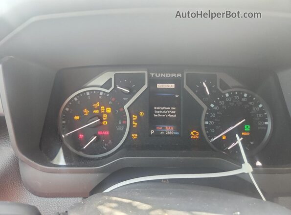 5TFLA5DB3PX065073 2023 TOYOTA TUNDRA Gray Instrument cluster view