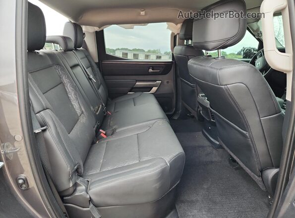 5TFLA5DB3PX065073 2023 TOYOTA TUNDRA Gray Rear seats view