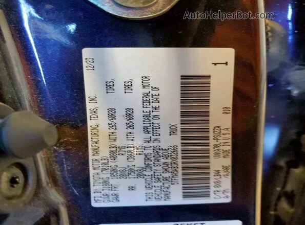 5TFMA5AB3RX032666 2024 TOYOTA TUNDRA Синий Вид наклейки с VIN-кодом
