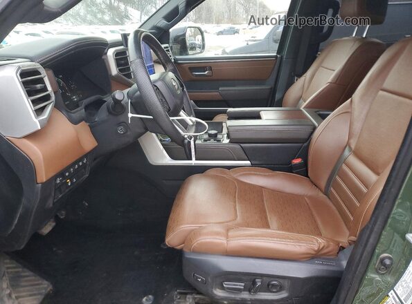5TFMA5DB3PX103132 2023 TOYOTA TUNDRA Green Widok wnętrza z przodu