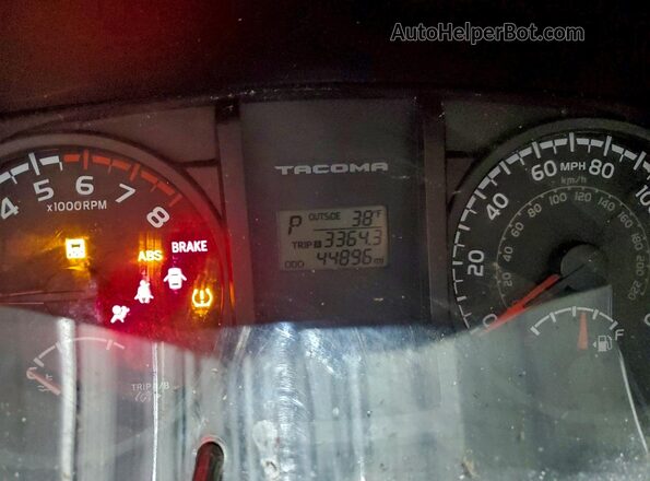 5TFSX5EN4GX045773 2016 TOYOTA TACOMA Silver Вид щитка приладів