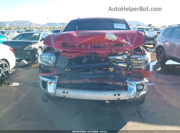 5TFUW5F16HX665985 2017 TOYOTA TUNDRA Red Widok wnętrza z tyłu