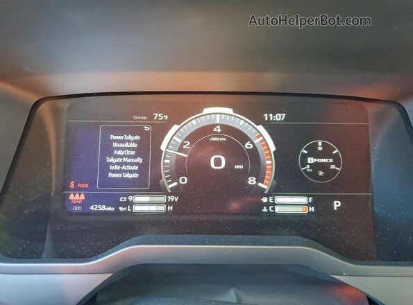 5TFWA5DB3TX346782 2026 TOYOTA LIMITED Silver Vista del cuadro de instrumentos