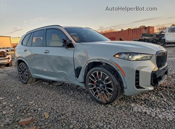 5UX13EU04R9V57665 2024 BMW X5 Gray Przód prawy
