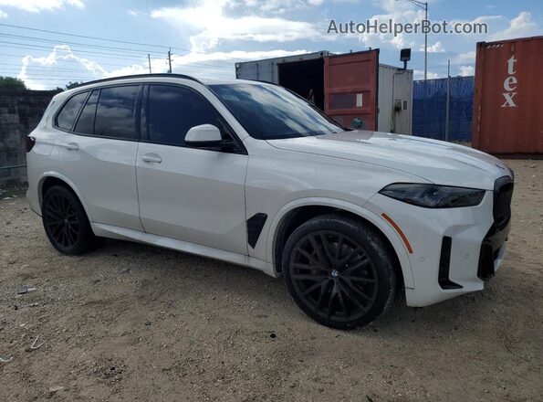 5UX13EU04R9W15502 2024 BMW X5 White Передня права чверть
