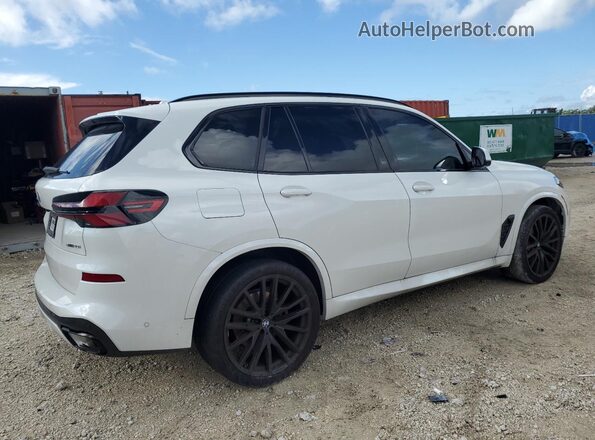 5UX13EU04R9W15502 2024 BMW X5 White Задня права чверть