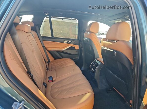 5UX13EU05S9Y43918 2025 BMW X5 Turquoise Rear interior view