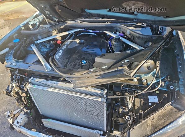 5UX13EU05S9Y43918 2025 BMW X5 Turquoise Engine compartment view