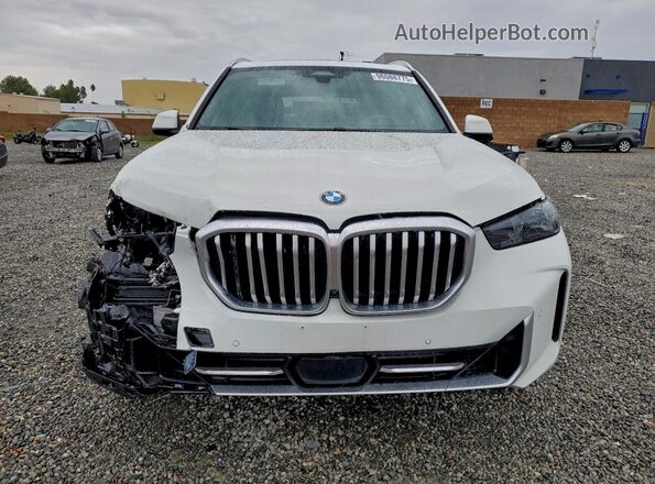 5UX13EU07R9T88841 2024 BMW X5 White წინა ხედი