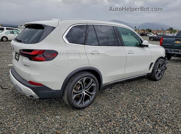 5UX13EU07R9T88841 2024 BMW X5 White უკანა მარჯვენა