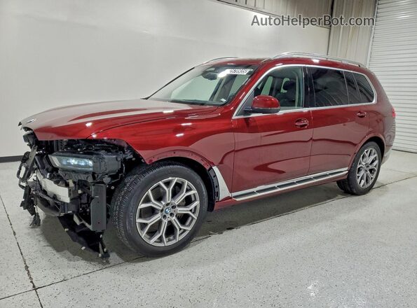 5UX23EM09T9065614 2026 BMW X7 Burgundy უკანა მარცხენა