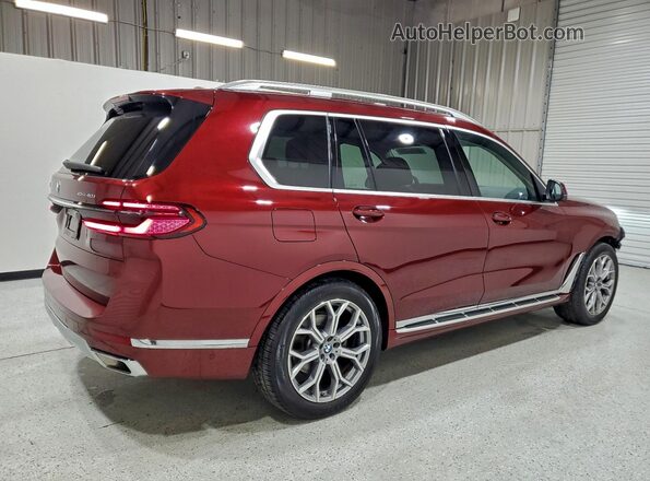 5UX23EM09T9065614 2026 BMW X7 Burgundy წინა მარჯვენა