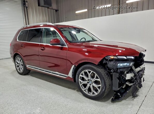 5UX23EM09T9065614 2026 BMW X7 Burgundy წინა ხედი