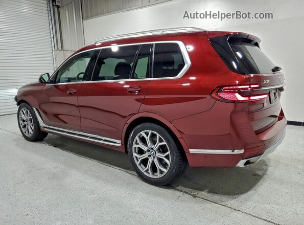 5UX23EM09T9065614 2026 BMW X7 Burgundy უკანა მარჯვენა