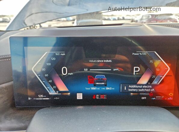 5UX23EU07R9U69309 2024 BMW X5 Black Instrument cluster view