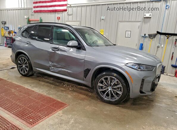 5UX23EU07S9Z24617 2025 BMW X5 Gray Առջևի աջ