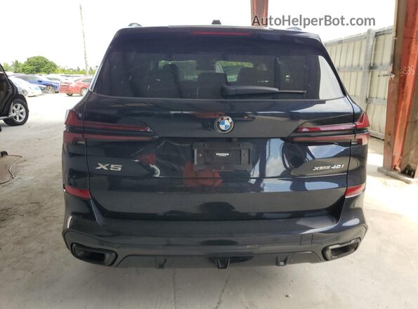 5UX23EU0XR9S36332 2024 BMW X5 Blue უკანა ხედი