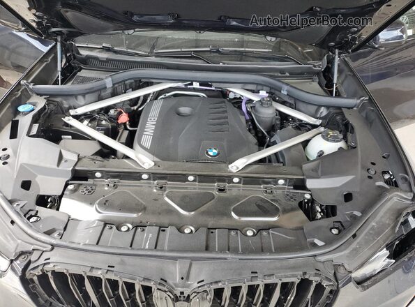 5UX23EU0XR9S36332 2024 BMW X5 Blue ძრავის განყოფილების ხედი