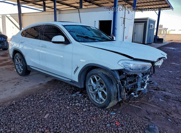 5UX2V1C01M9H34287 2021 BMW X4 Белый Передняя правая четверть