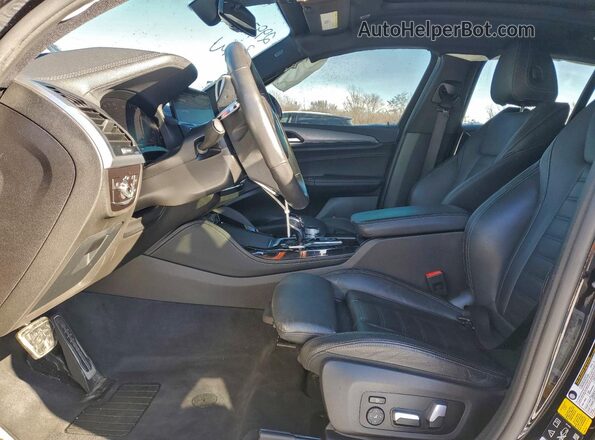 5UX2V1C08M9H97242 2021 BMW X4 Black წინა სალონის ხედი