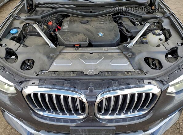 5UX2V1C09M9D82561 2021 BMW X4 Gray Вид підкапотного простору