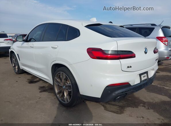 5UX2V5C04M9D93698 2021 BMW X4 White Tył lewy