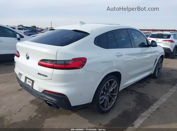 5UX2V5C04M9D93698 2021 BMW X4 White Tył prawy