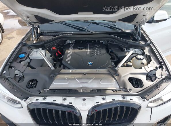 5UX2V5C04M9D93698 2021 BMW X4 White Widok z tyłu
