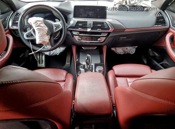 5UX2V5C05M9F33273 2021 BMW X4 White Widok deski rozdzielczej