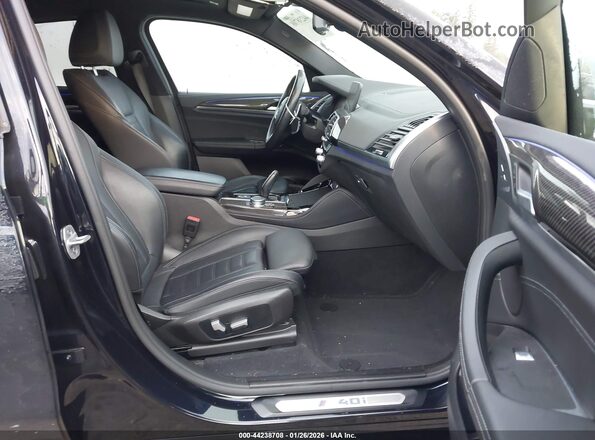 5UX2V5C08M9G49261 2021 BMW X4 Black Вид салону спереду