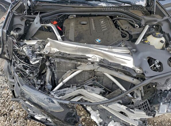 5UX2V5C09L9C96401 2020 BMW X4 Black Vista del compartimento del motor