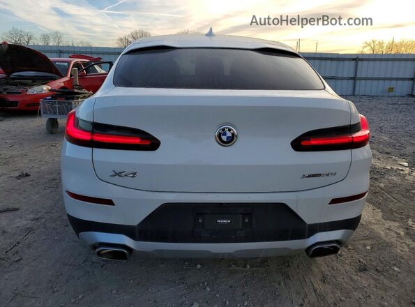 5UX33DT02N9K81856 2022 BMW X4 White Widok z tyłu