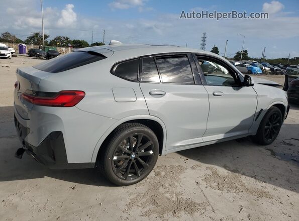 5UX33DT08S9Y22341 2025 BMW X4 Gray Հետևի աջ