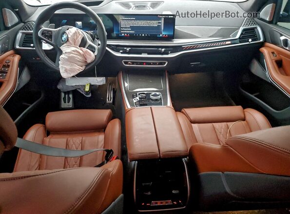 5UX33EU0XS9Z20789 2025 BMW X5 Blue Առջևի վահանակի տեսք