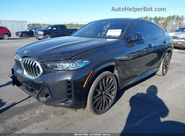 5UX33EX01S9X93832 2025 BMW X6 Black Передня ліва чверть