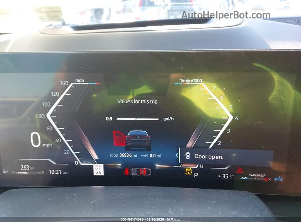 5UX33EX01S9X93832 2025 BMW X6 Black Вид задніх сидінь