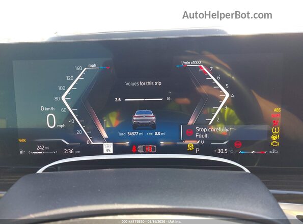 5UX33EX02S9W98230 2025 BMW X6 Серый Вид задних сидений