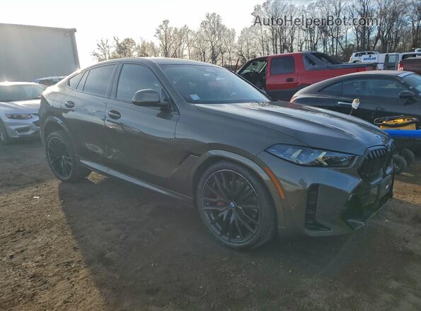 5UX33EX04S9005979 2025 BMW X6 Серый Передняя правая четверть