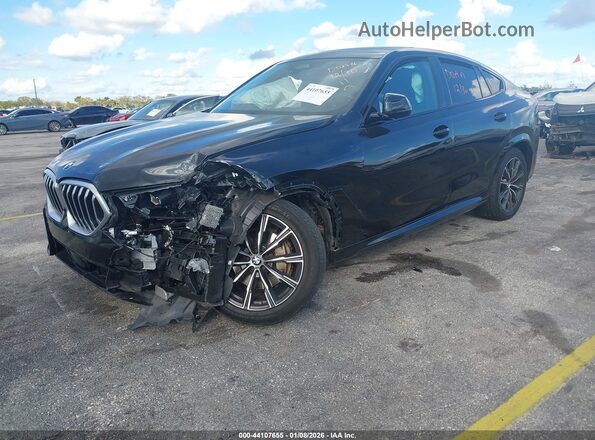 5UX33EX05S9X63684 2025 BMW X6 Black Przód lewy