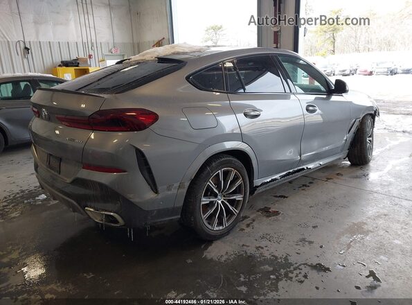 5UX33EX05S9Z55414 2025 BMW X6 Gray Հետևի աջ