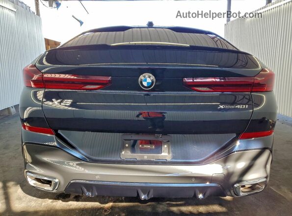5UX33EX07T9155845 2026 BMW X6 Blue უკანა ხედი