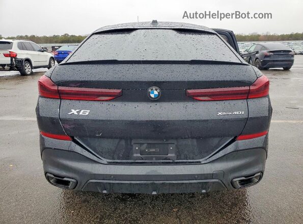 5UX33EX09S9X63655 2025 BMW X6 Black Vista trasera