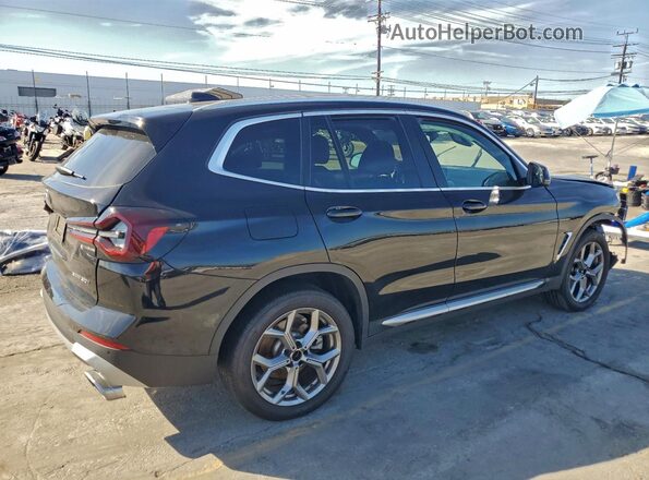 5UX43DP04R9W43352 2024 BMW X3 Black უკანა მარჯვენა