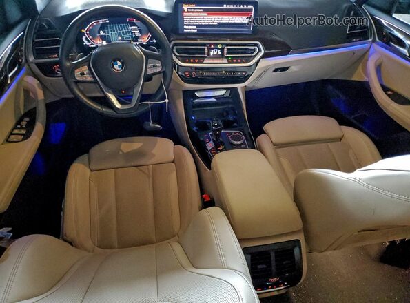5UX43DP06N9K87898 2022 BMW X3 Burgundy Вид панелі приладів