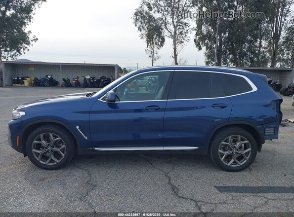 5UX43DP07N9M15503 2022 BMW X3 Blue 
