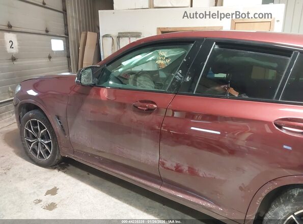 5UX43DT03N9L75409 2022 BMW X4 Red Սալոնի 360 աստիճան տեսք