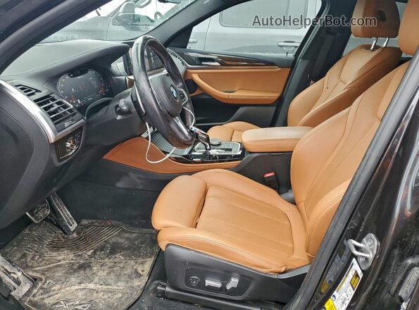 5UX43DT04N9K07567 2022 BMW X4 Черный Вид салона спереди
