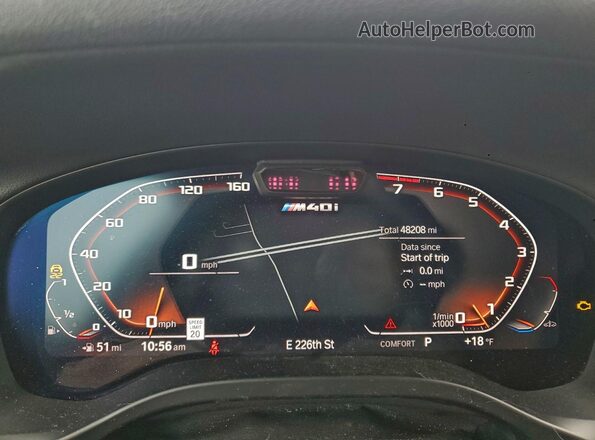 5UX43DT04N9K07567 2022 BMW X4 Черный Вид щитка приборов