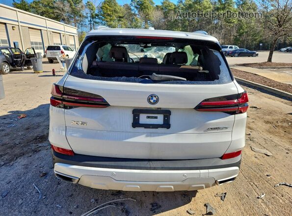 5UX43EU01S9X97209 2025 BMW X5 White Հետևի տեսք